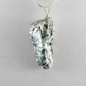 Tree Agate Wire wrapped pendant